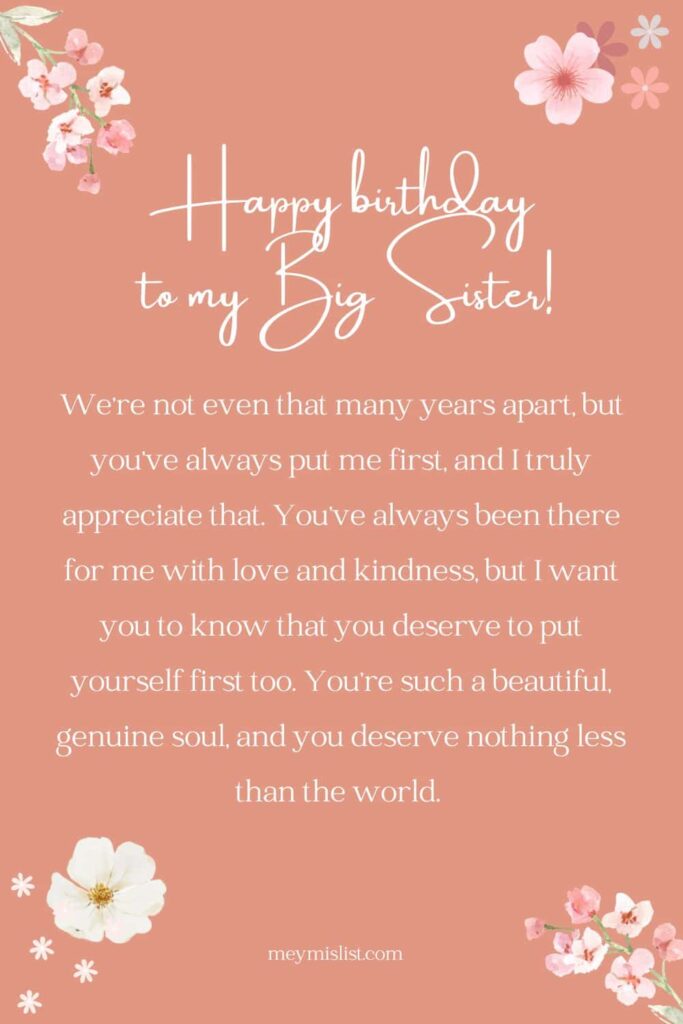 happy birthday sister