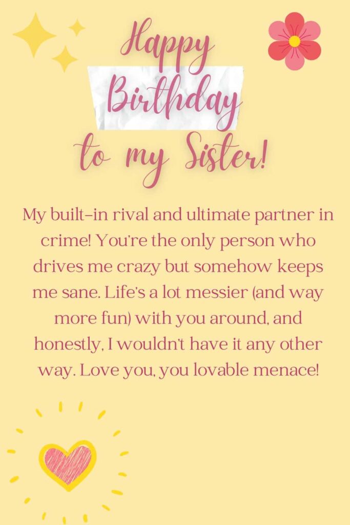 happy birthday sister