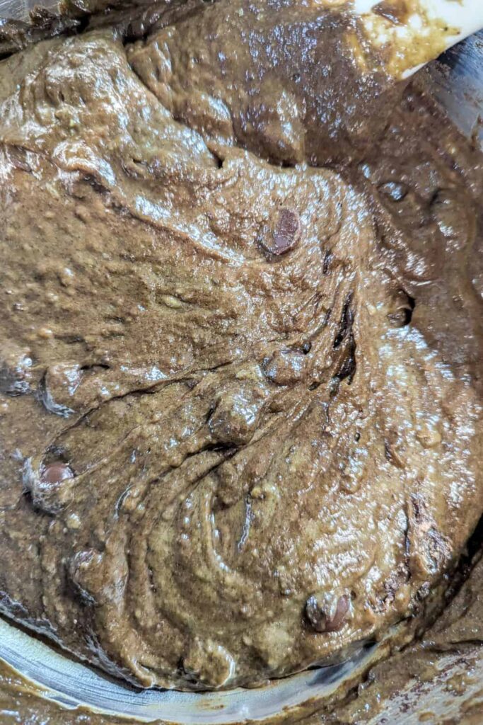 double chocolate muffin with spinach