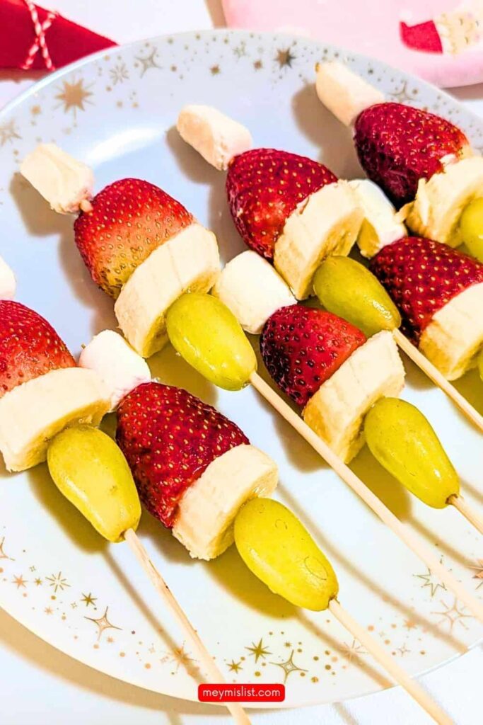 christmas fruit skewers