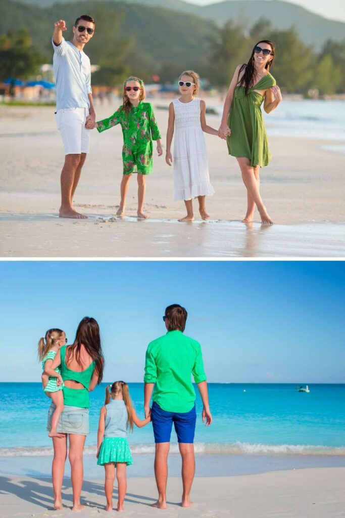 beach family photos outfit