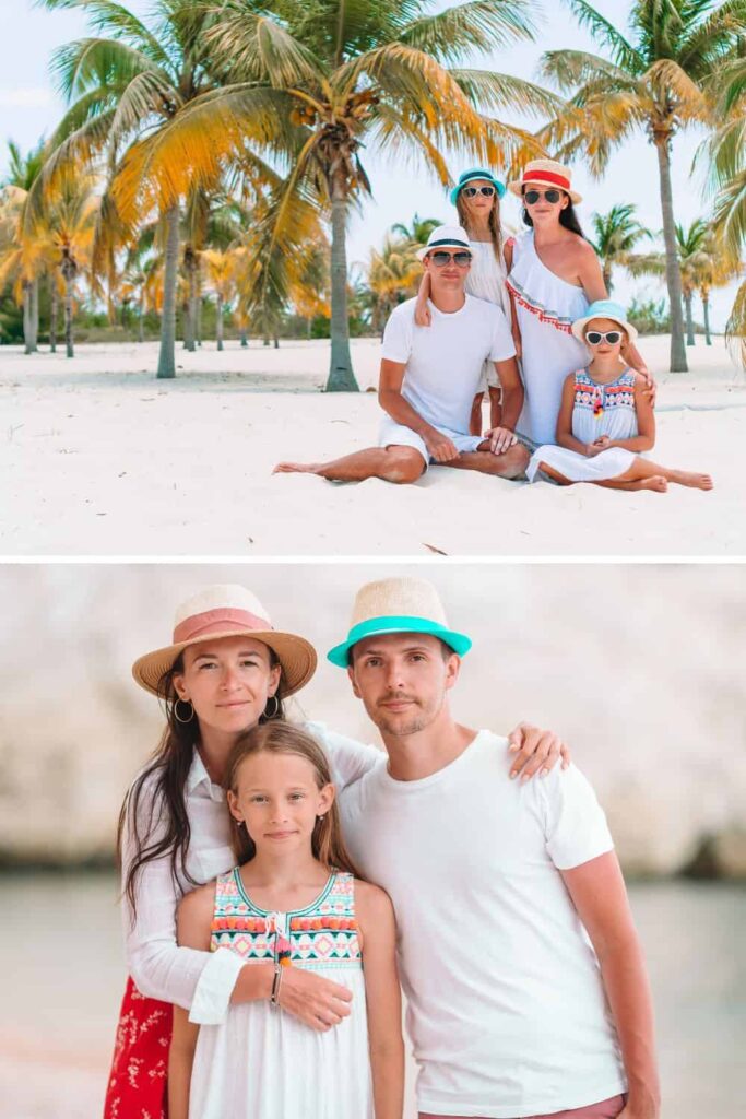beach family photos outfit