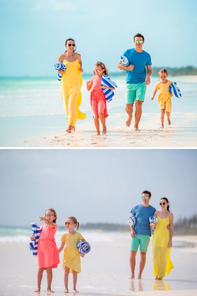 beach family photos outfit