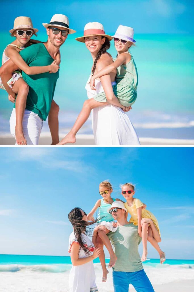 beach family photos outfit