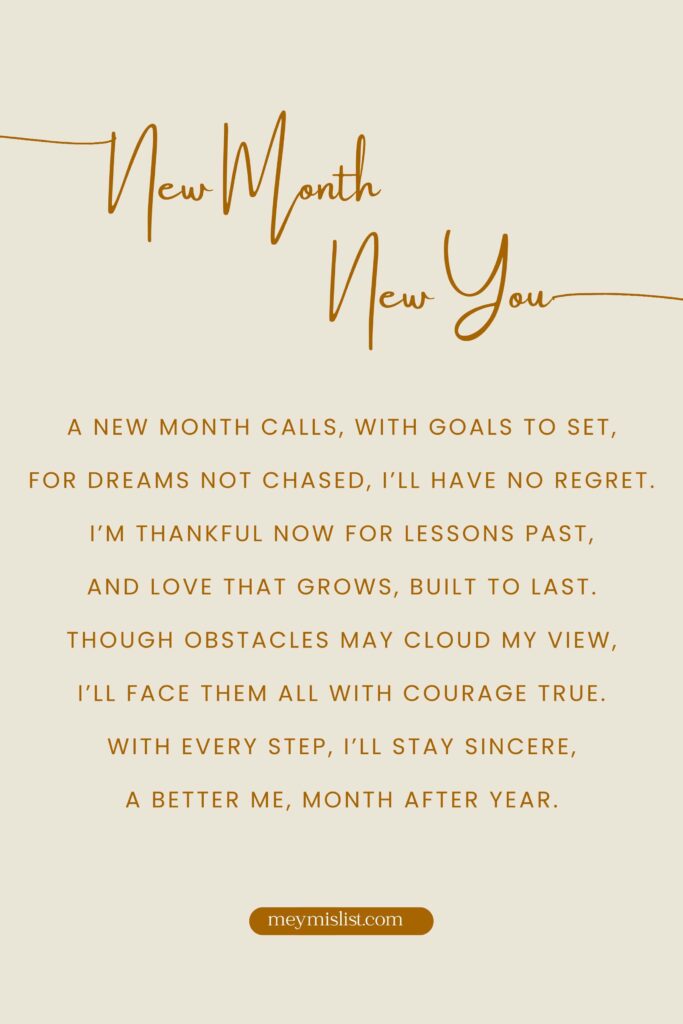 100+ Powerful and Inspirational New Month Quotes and Prayers | MeymisList