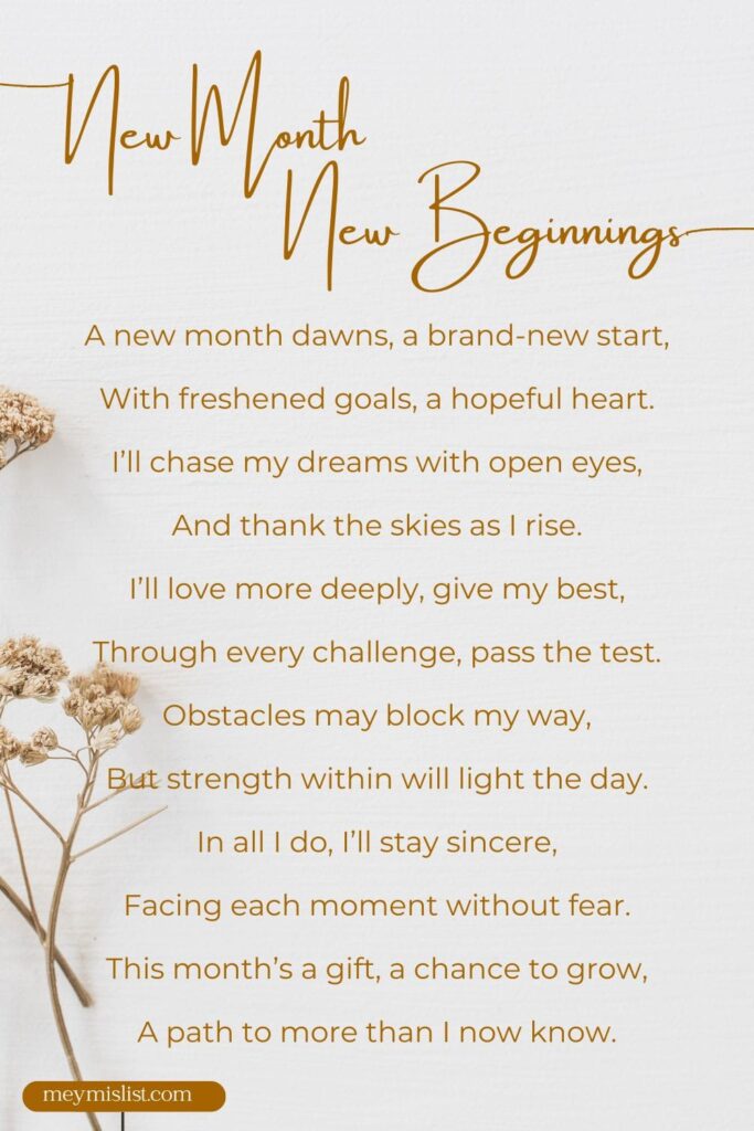 100+ Powerful and Inspirational New Month Quotes and Prayers | MeymisList