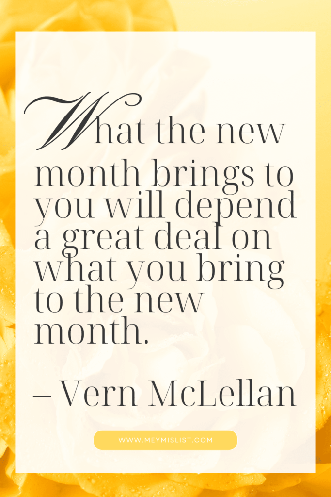 100+ Powerful and Inspirational New Month Quotes and Prayers | MeymisList