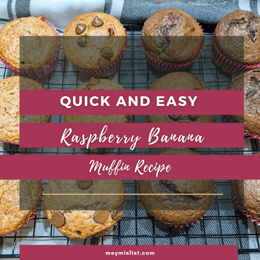 raspberry banana muffins 1