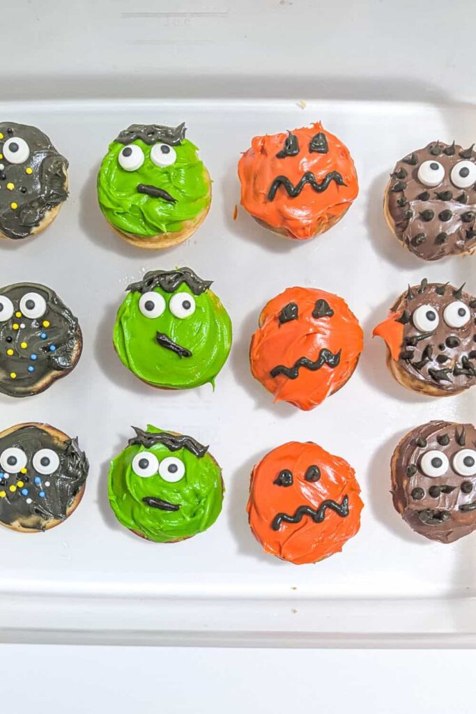 Halloween Doughnut Faces 1
